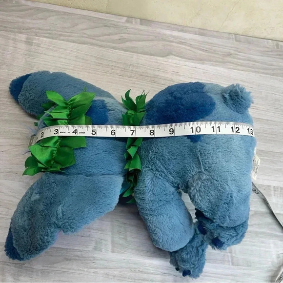 Disney Lilo & Stitch Hawaiian Stitch Blue Medium Plush Stuffed Animal Alien Toy - Picture 6 of 9